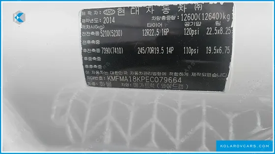 HYUNDAI MEGA TRUCK WIDECAP GOLD