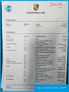 PORSCHE TAYCAN 4S