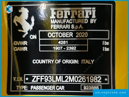 FERRARI F8 3.9 V8