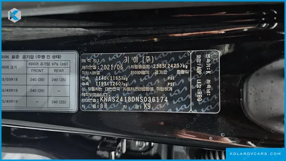 KIA K9 3.8 GDI AWD