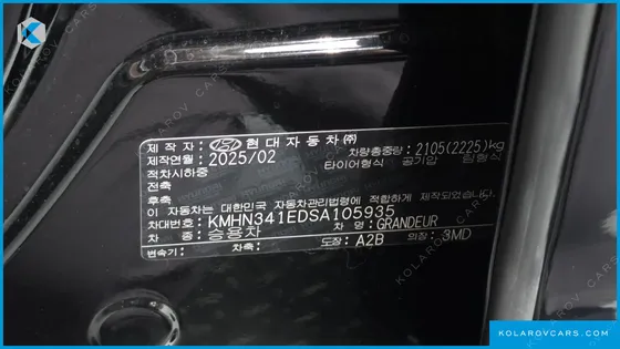 HYUNDAI GRANDEUR 3,5 GASOLINE 4WD