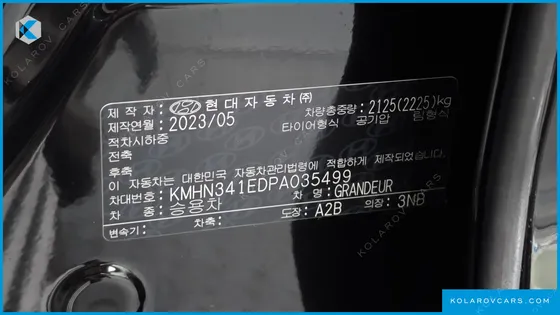 HYUNDAI GRANDEUR 3,5 GASOLINE 4WD