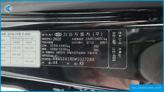 KIA K9 3.8 GDI AWD