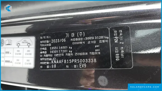 KIA EV9 LONG RANGE 4WD