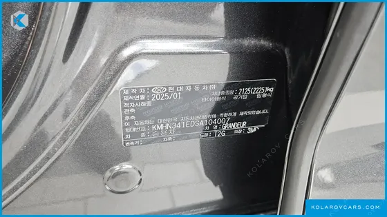 HYUNDAI GRANDEUR 3,5 GASOLINE 4WD