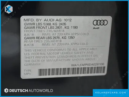 AUDI Q5 2.0 TFSI QUATTRO