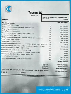 PORSCHE TAYCAN 4S