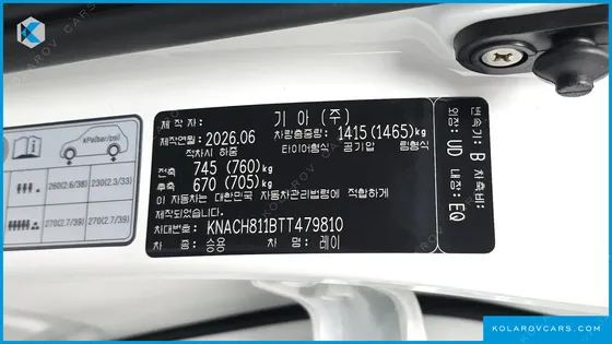 KIA RAY SIGNATURE
