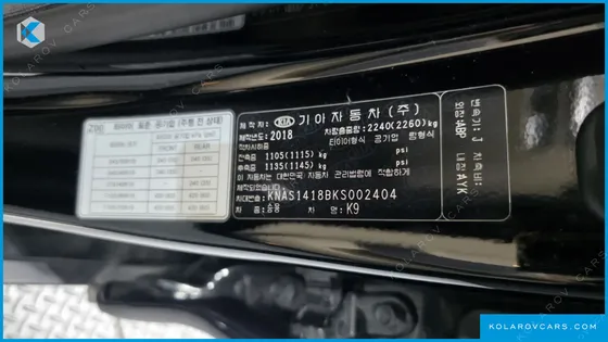 KIA K9 3.8 GDI
