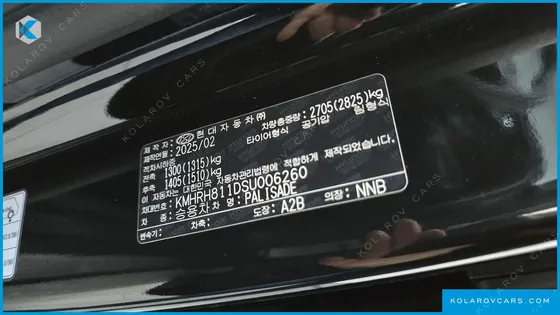 HYUNDAI PALISADE GASOLINE 2.5T 4WD 9-SEATER