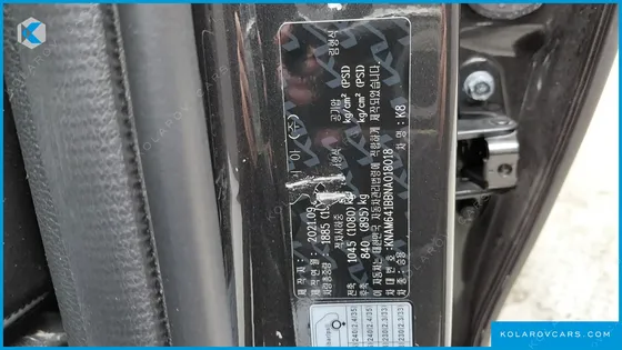 KIA K8 2.5 GASOLINE 2WD