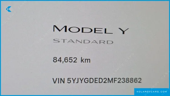 TESLA MODEL Y STANDARD RANGE RWD